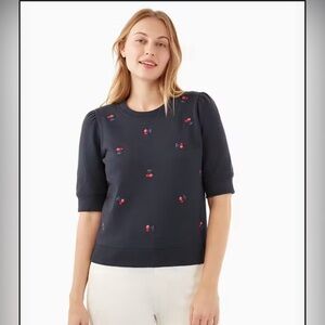 Kate spade XS cherry embroider pull over